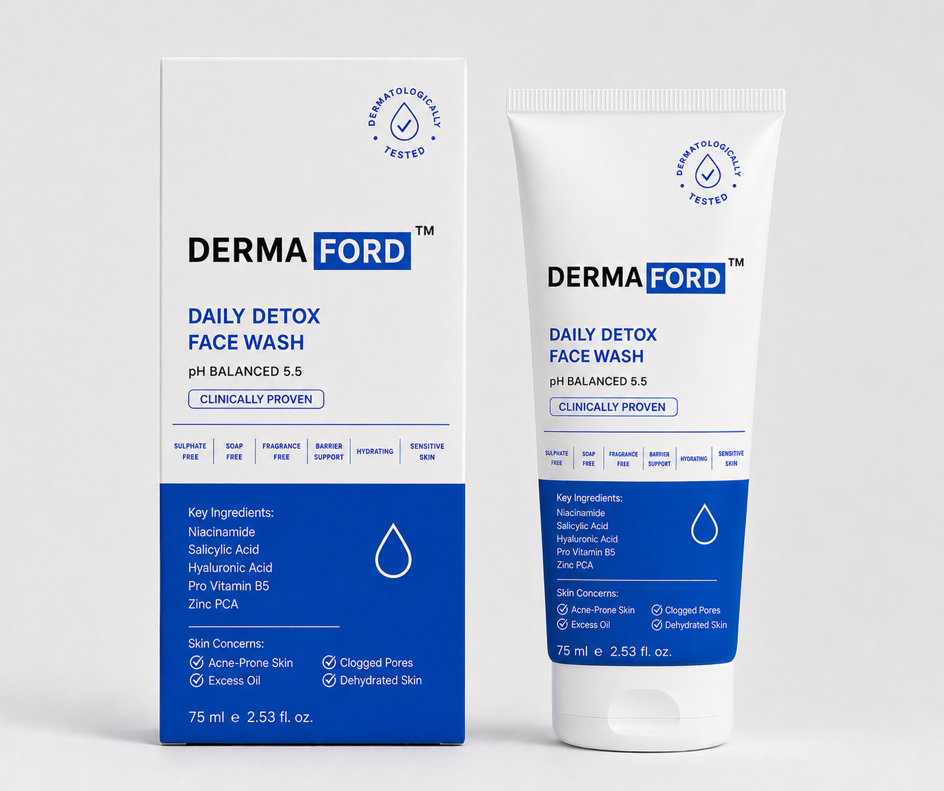 Dermaford Daily Detox Facewash 75 ml